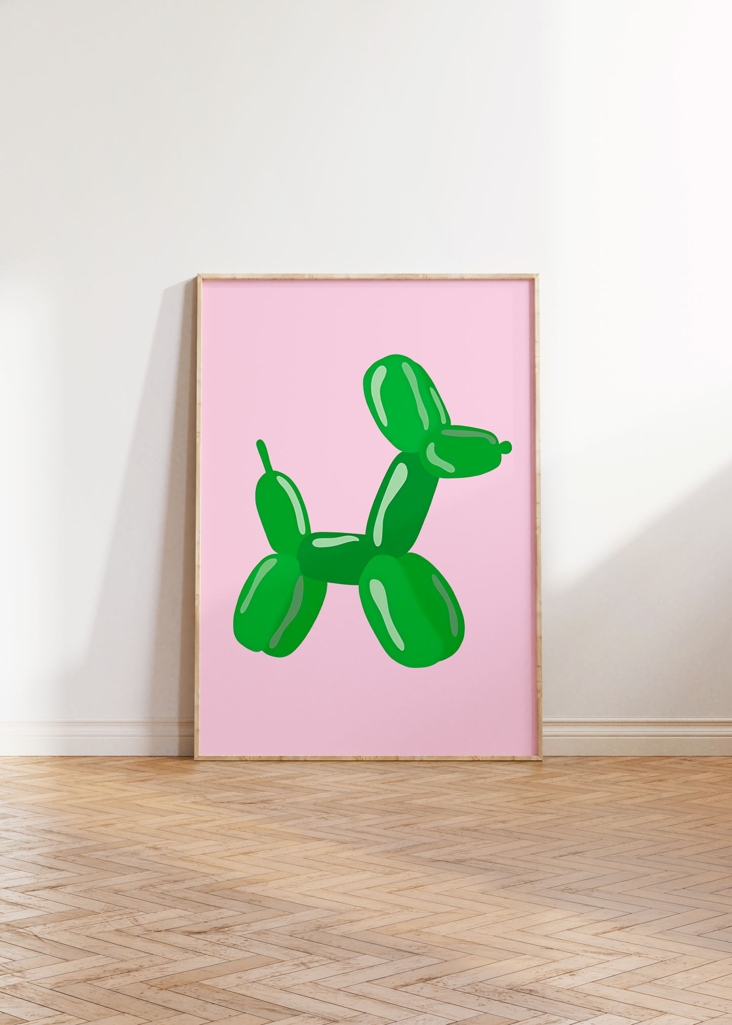 Green Dog Balloon