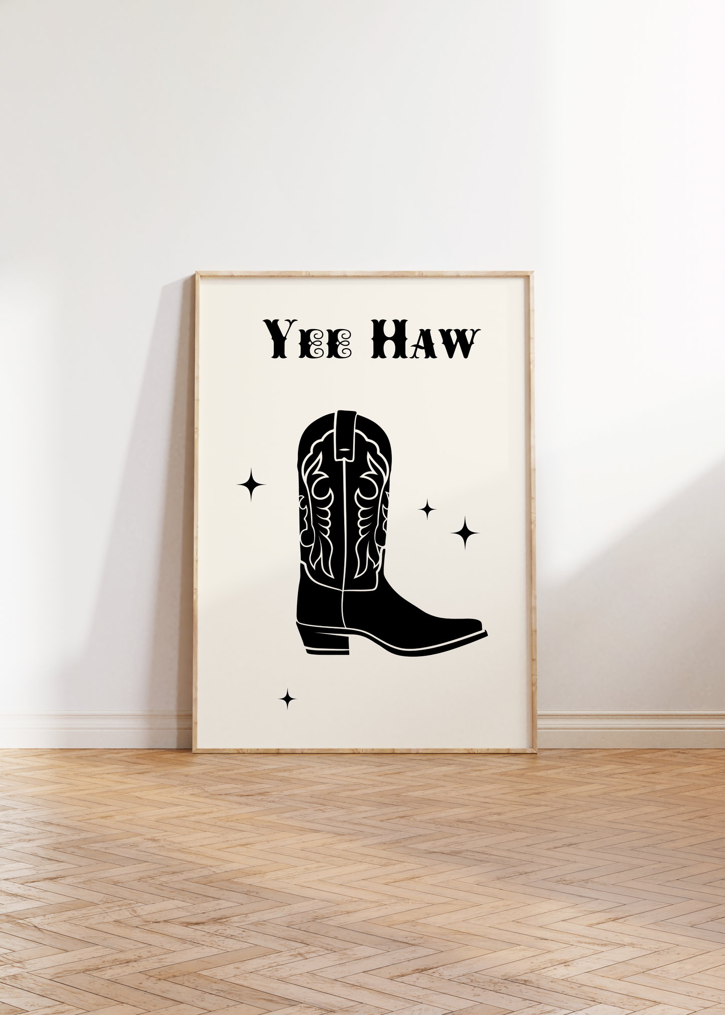 Yee Haw Black Boot