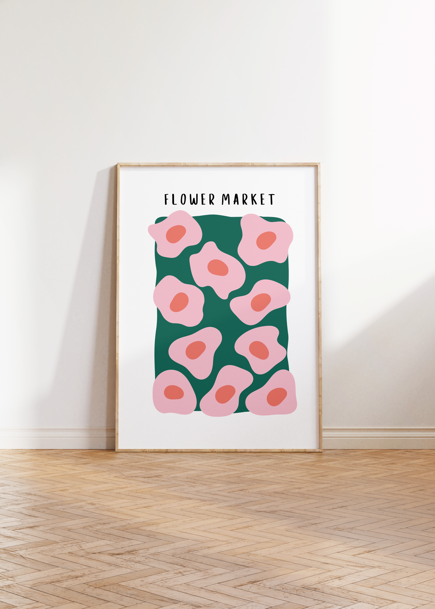 Flower Market - Green & Pink