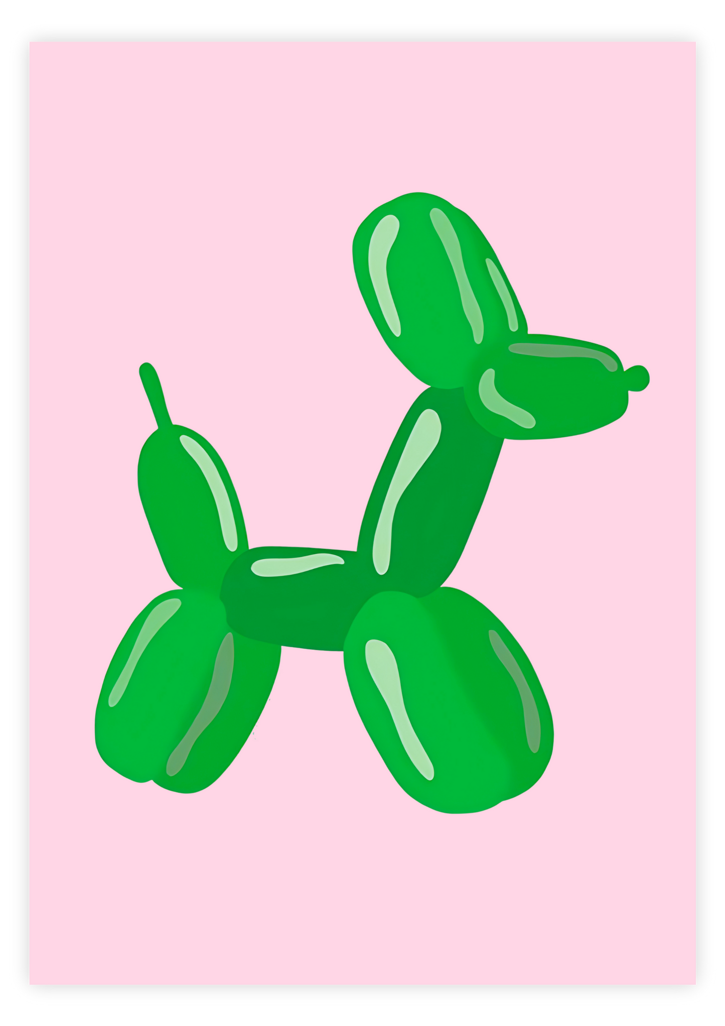 Green Dog Balloon