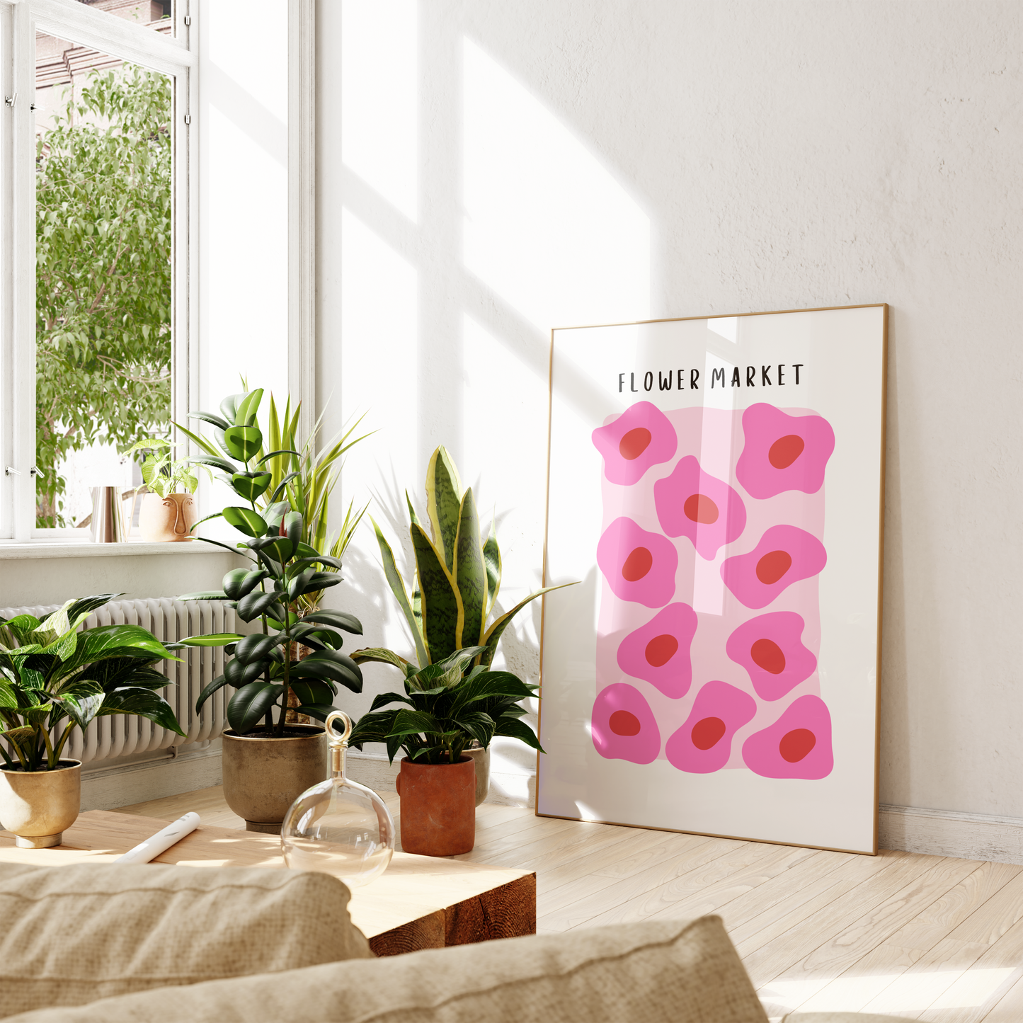 Flower Market - Double Pink