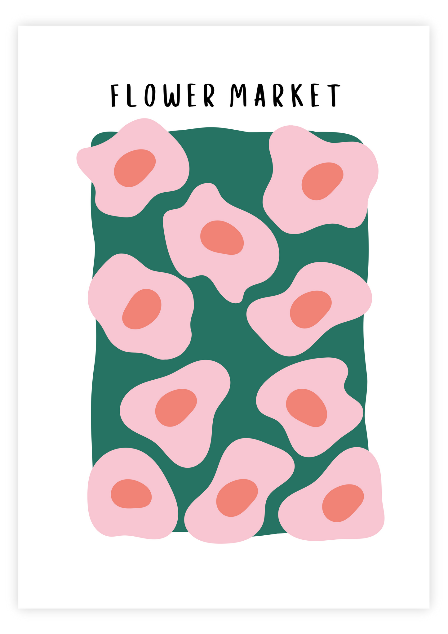 Flower Market - Green & Pink