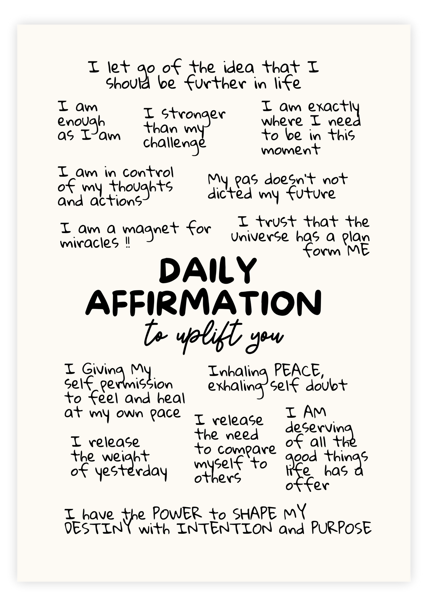 Daily Affirmation - To Uplift You