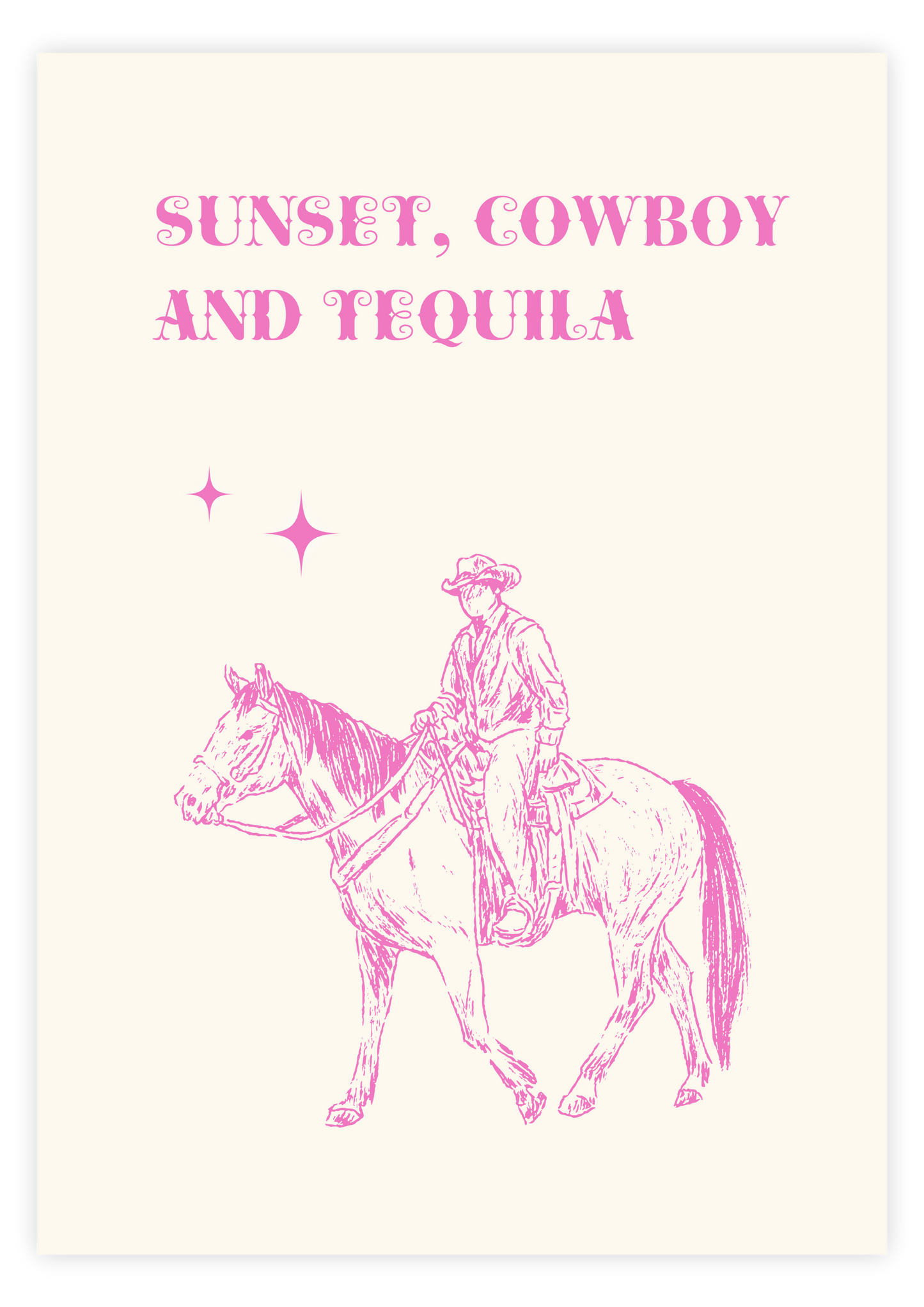 Sunset, Cowboy and Tequila