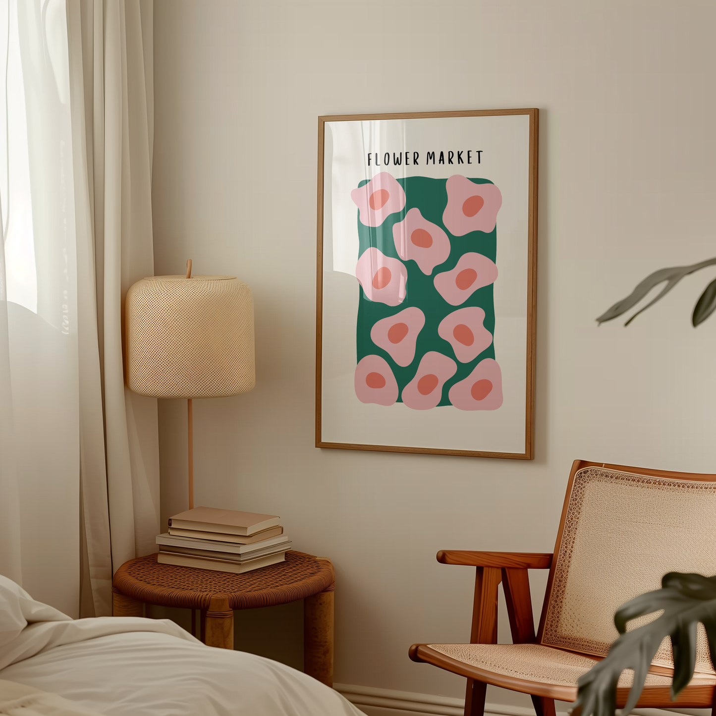 Flower Market - Green & Pink