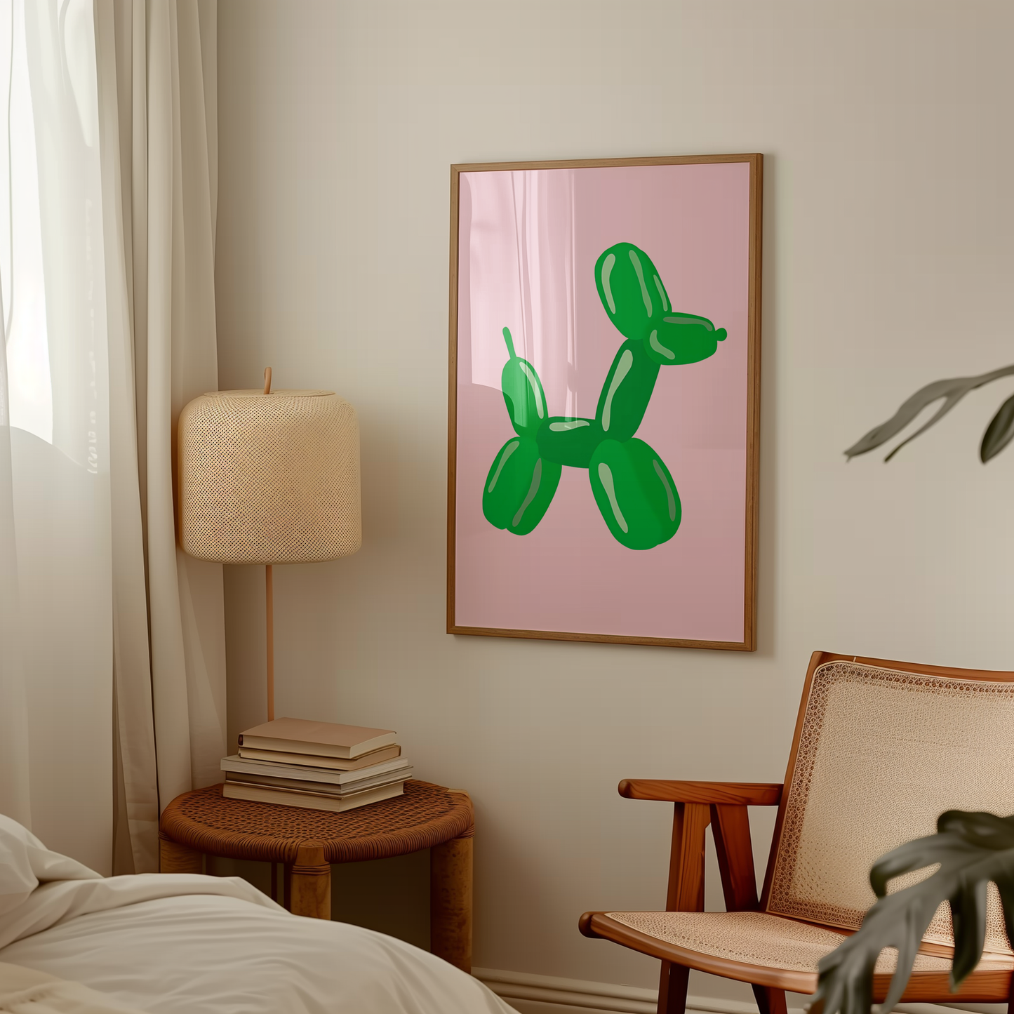 Green Dog Balloon