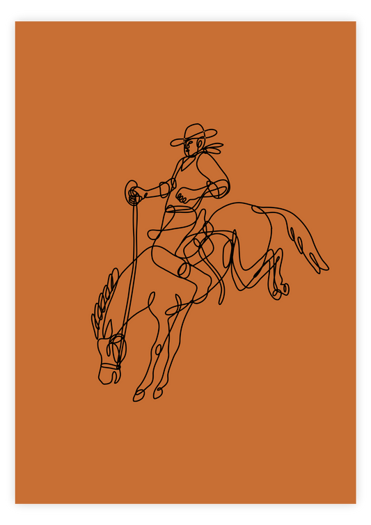 Line Art Cowboys