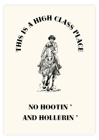 No Hootin' And Hollerin'