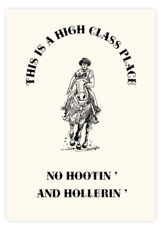 No Hootin' And Hollerin'