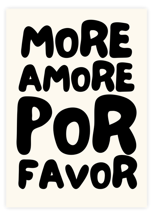 Mor Amor Por Favor - Black