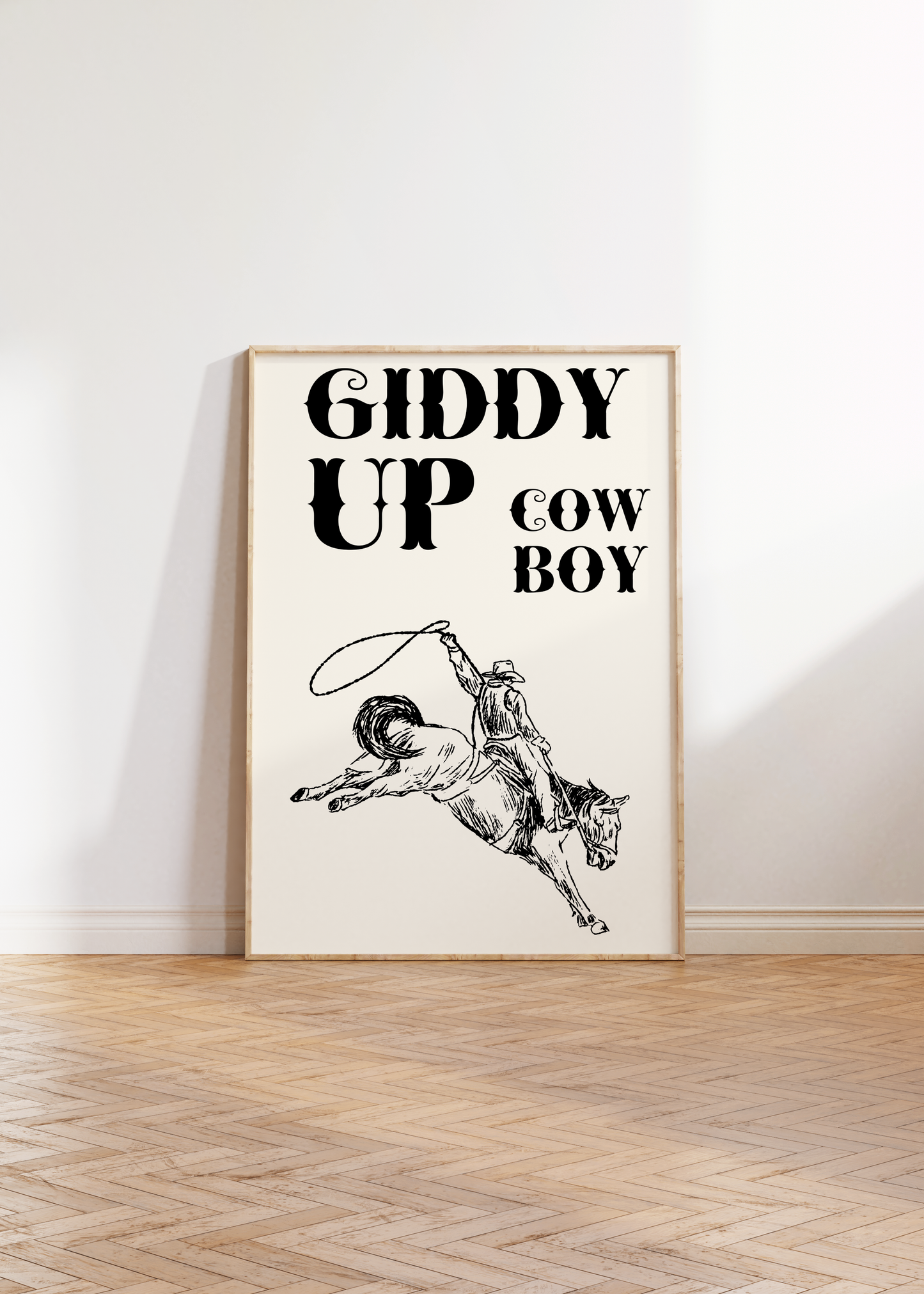 Giddy Up Cowboy - Black