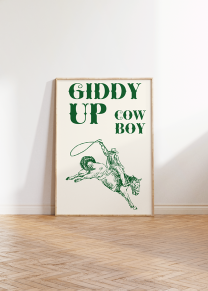 Giddy Up Cowboy - Green