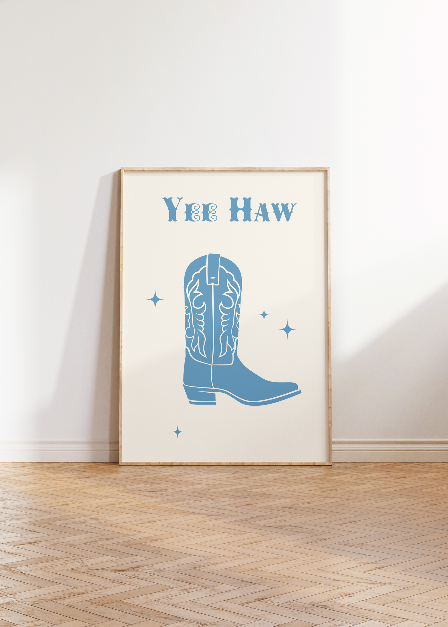 Yee Haw Blue Boot