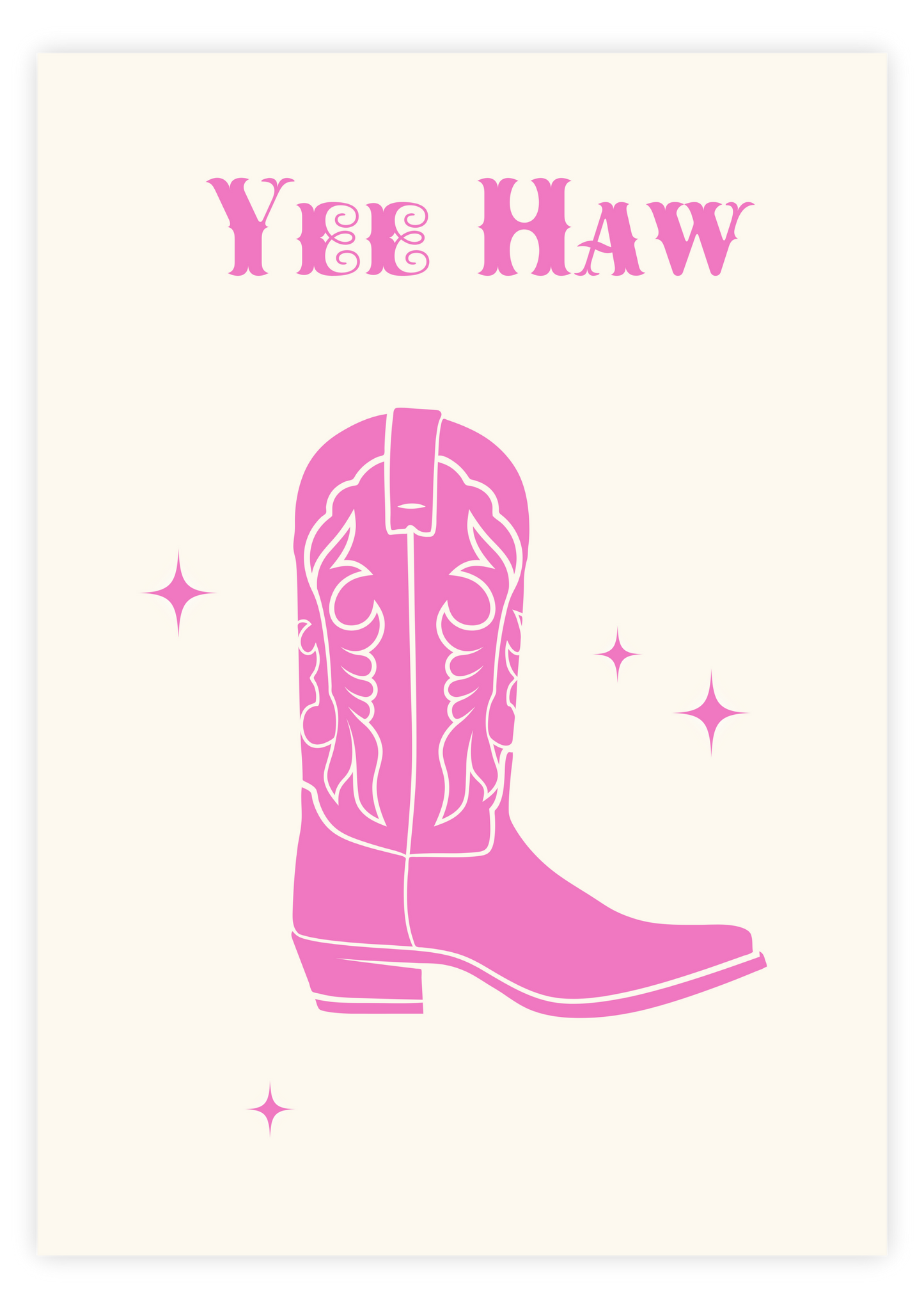 Yee Haw Pink Boot