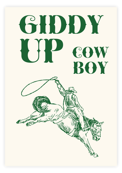 Giddy Up Cowboy - Green