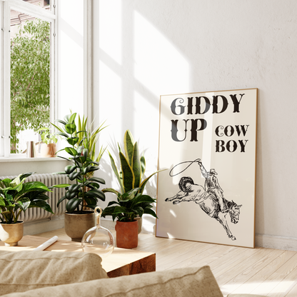 Giddy Up Cowboy - Black