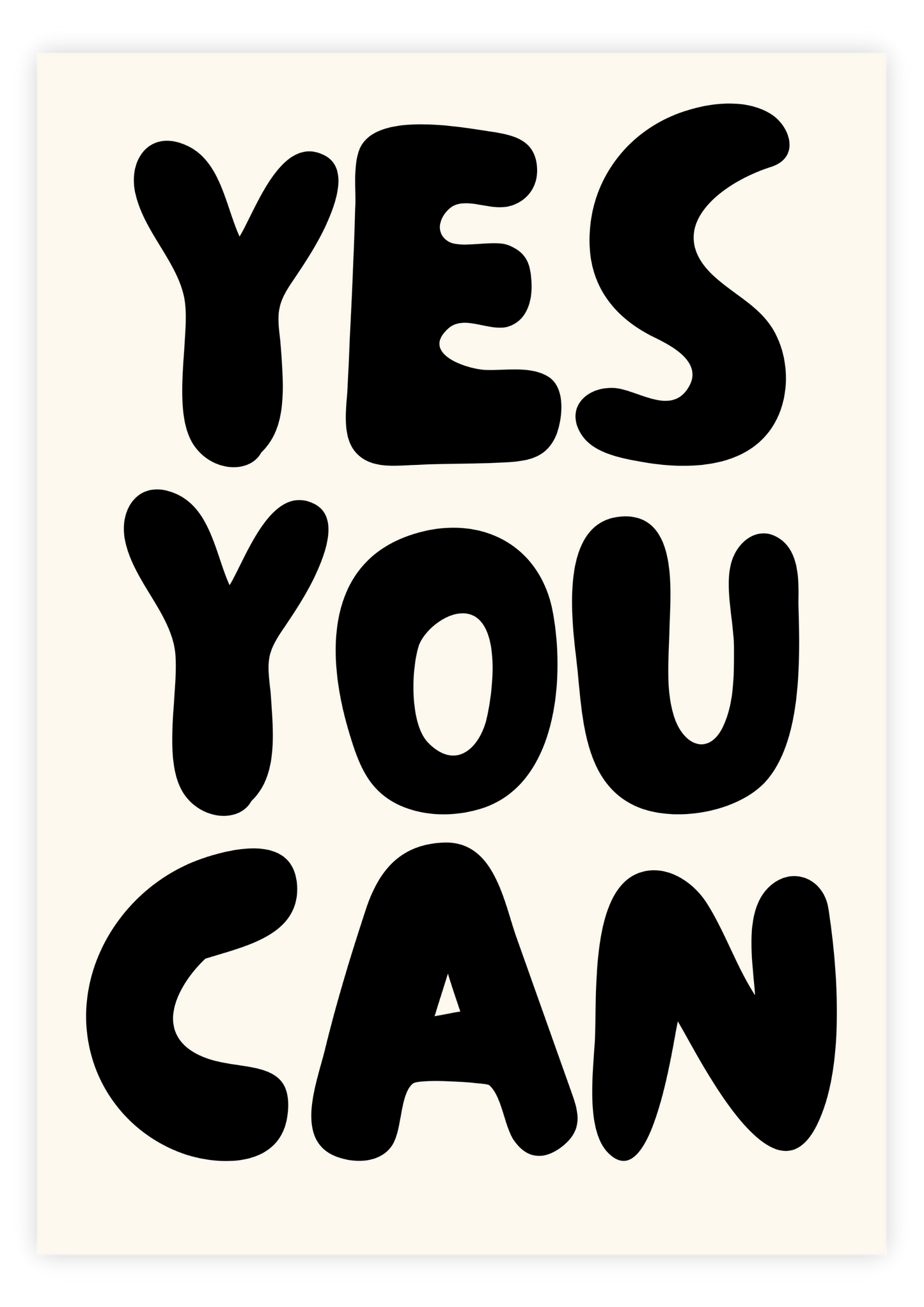 Yes You Can - Black