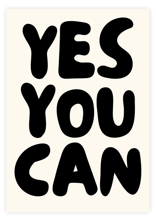 Yes You Can - Black