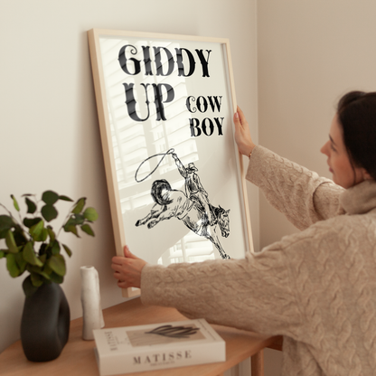 Giddy Up Cowboy - Black